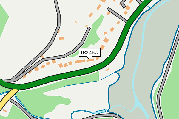 TR2 4BW map - OS OpenMap – Local (Ordnance Survey)
