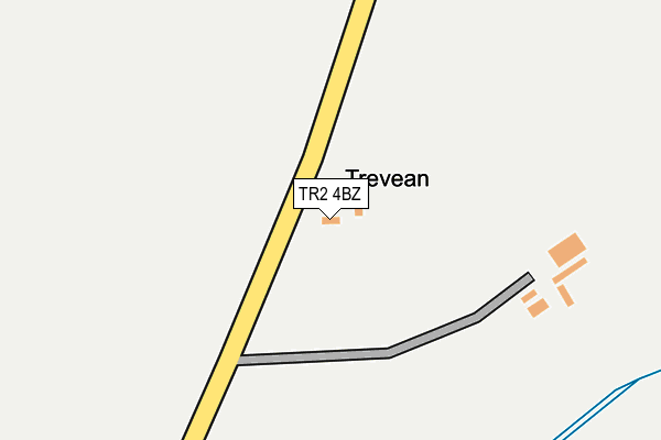 TR2 4BZ map - OS OpenMap – Local (Ordnance Survey)