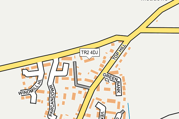 TR2 4DJ map - OS OpenMap – Local (Ordnance Survey)
