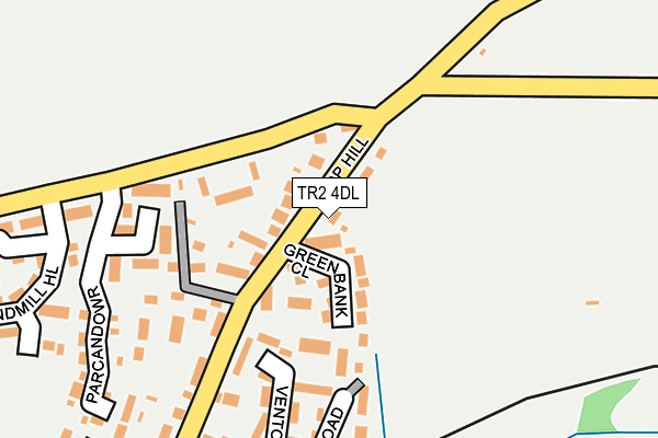 TR2 4DL map - OS OpenMap – Local (Ordnance Survey)