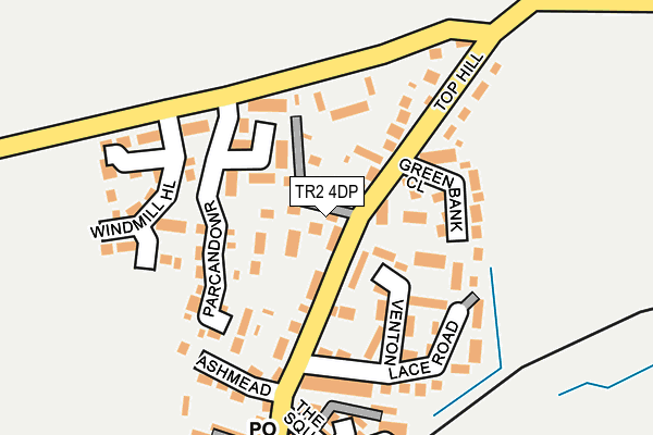TR2 4DP map - OS OpenMap – Local (Ordnance Survey)
