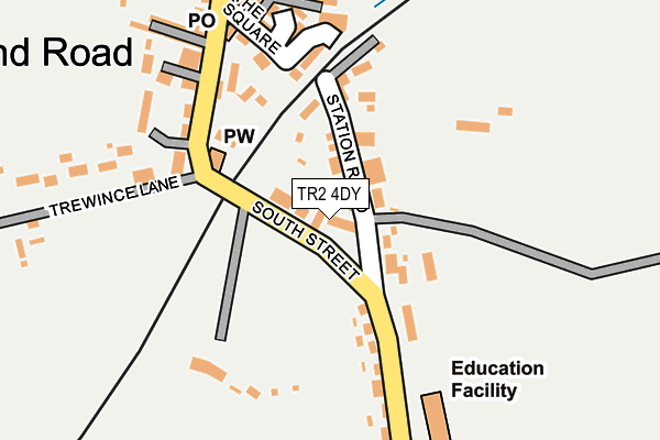 TR2 4DY map - OS OpenMap – Local (Ordnance Survey)