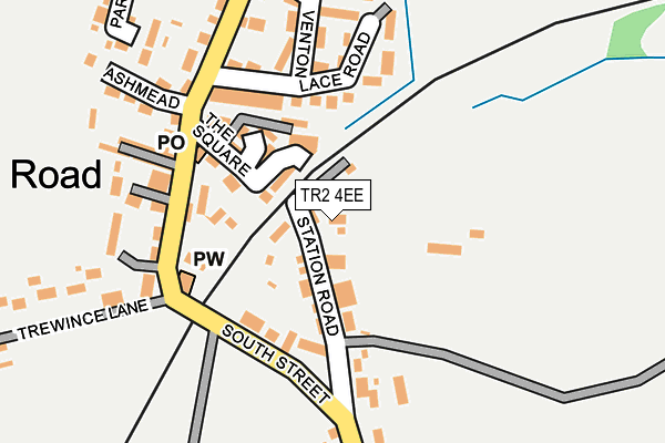 TR2 4EE map - OS OpenMap – Local (Ordnance Survey)