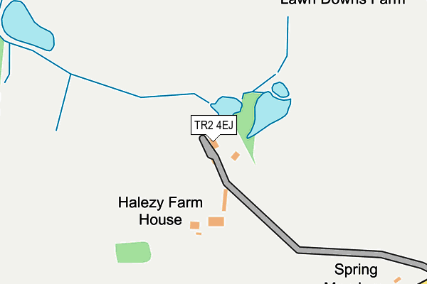 TR2 4EJ map - OS OpenMap – Local (Ordnance Survey)