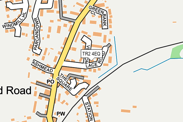 TR2 4EQ map - OS OpenMap – Local (Ordnance Survey)