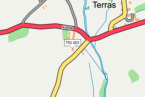 TR2 4EX map - OS OpenMap – Local (Ordnance Survey)