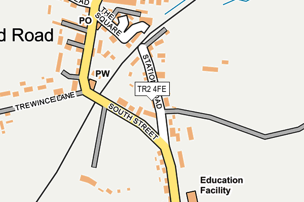 TR2 4FE map - OS OpenMap – Local (Ordnance Survey)