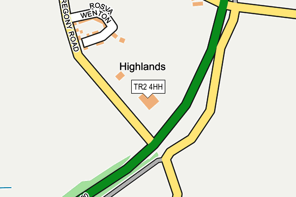 TR2 4HH map - OS OpenMap – Local (Ordnance Survey)