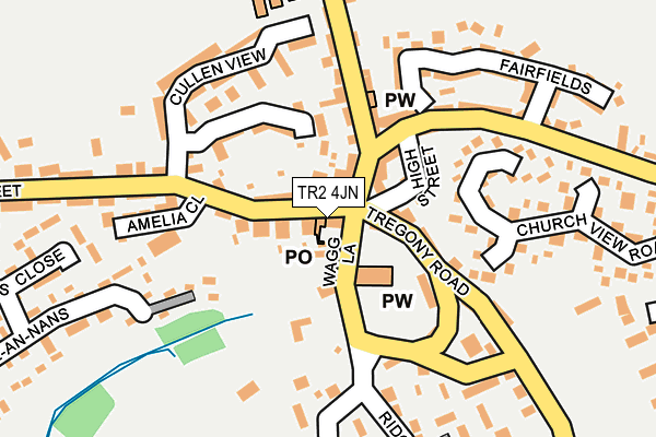 TR2 4JN map - OS OpenMap – Local (Ordnance Survey)