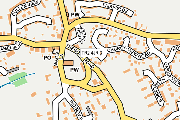 TR2 4JR map - OS OpenMap – Local (Ordnance Survey)