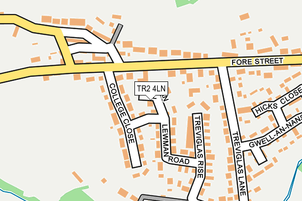TR2 4LN map - OS OpenMap – Local (Ordnance Survey)