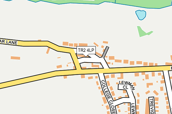 TR2 4LP map - OS OpenMap – Local (Ordnance Survey)