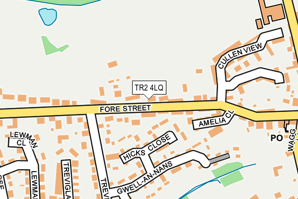 TR2 4LQ map - OS OpenMap – Local (Ordnance Survey)