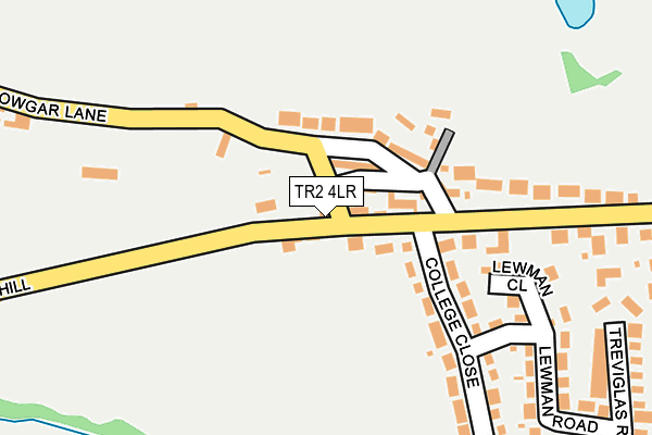 TR2 4LR map - OS OpenMap – Local (Ordnance Survey)