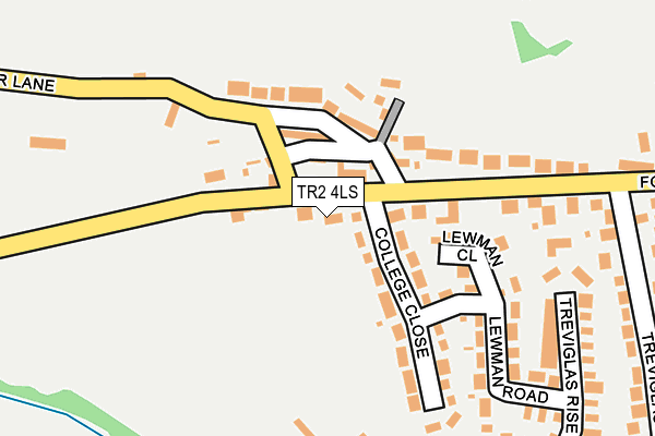 TR2 4LS map - OS OpenMap – Local (Ordnance Survey)