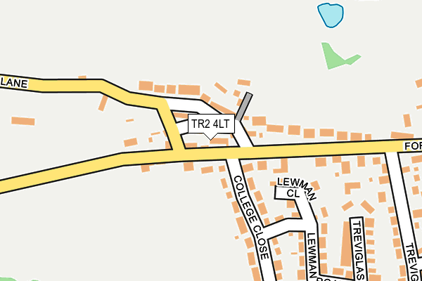 TR2 4LT map - OS OpenMap – Local (Ordnance Survey)