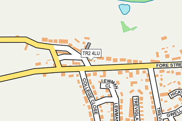 TR2 4LU map - OS OpenMap – Local (Ordnance Survey)