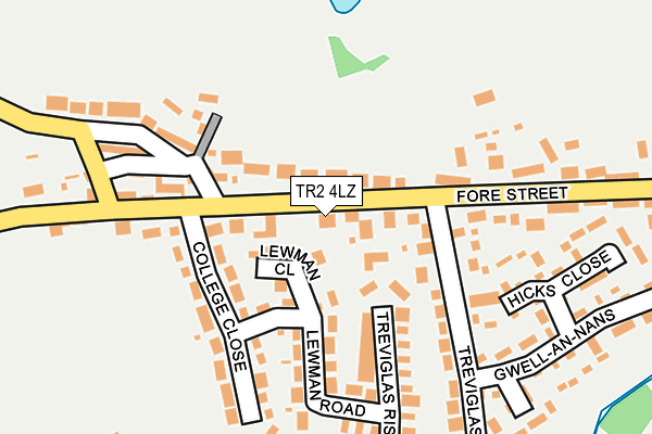 TR2 4LZ map - OS OpenMap – Local (Ordnance Survey)