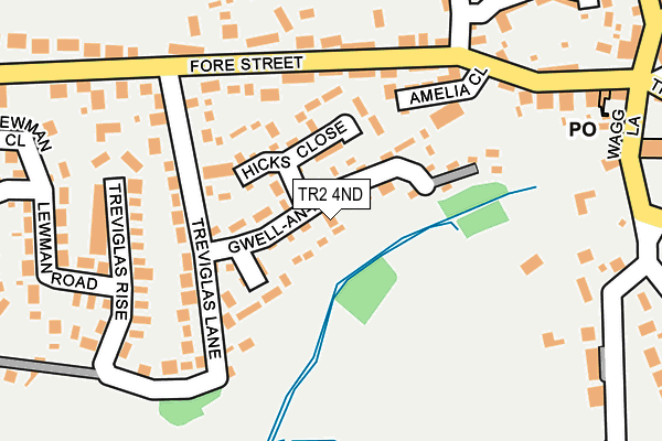 TR2 4ND map - OS OpenMap – Local (Ordnance Survey)