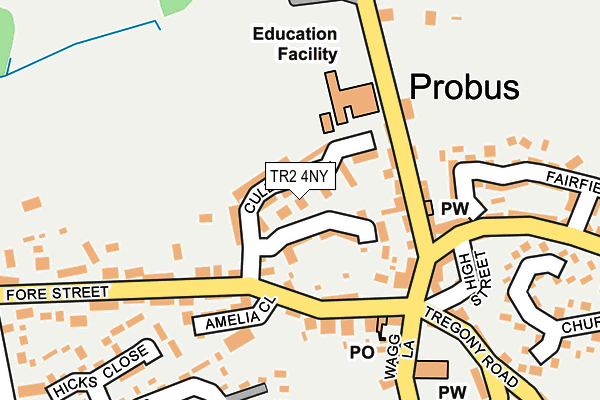 TR2 4NY map - OS OpenMap – Local (Ordnance Survey)