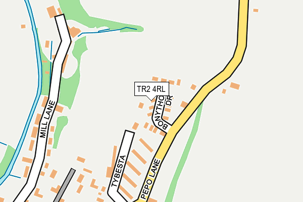 TR2 4RL map - OS OpenMap – Local (Ordnance Survey)