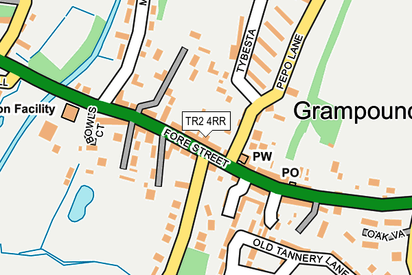 TR2 4RR map - OS OpenMap – Local (Ordnance Survey)