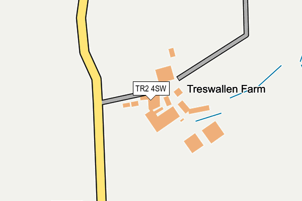 TR2 4SW map - OS OpenMap – Local (Ordnance Survey)