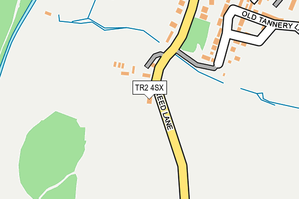 TR2 4SX map - OS OpenMap – Local (Ordnance Survey)