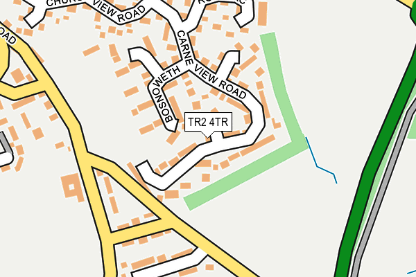 TR2 4TR map - OS OpenMap – Local (Ordnance Survey)