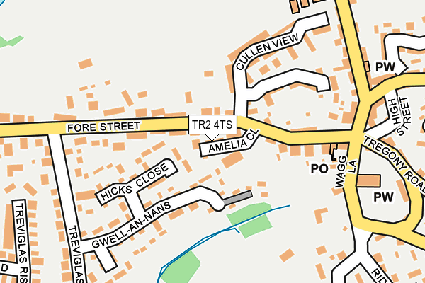 TR2 4TS map - OS OpenMap – Local (Ordnance Survey)