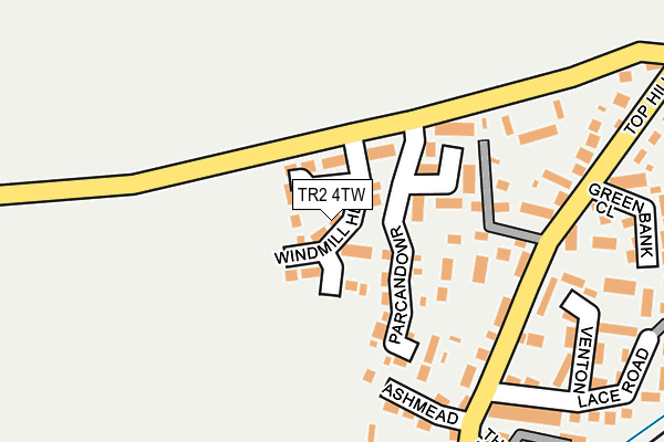 TR2 4TW map - OS OpenMap – Local (Ordnance Survey)