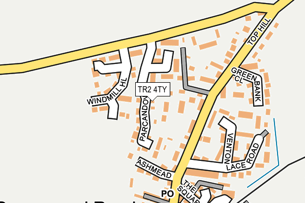 TR2 4TY map - OS OpenMap – Local (Ordnance Survey)
