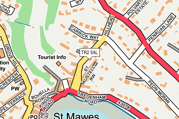 TR2 5AL map - OS OpenMap – Local (Ordnance Survey)