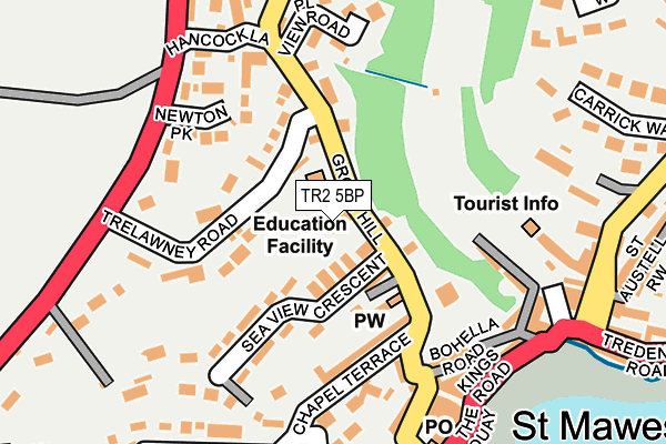 TR2 5BP map - OS OpenMap – Local (Ordnance Survey)