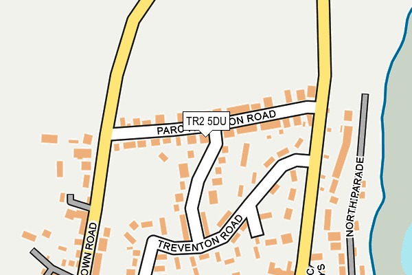 TR2 5DU map - OS OpenMap – Local (Ordnance Survey)