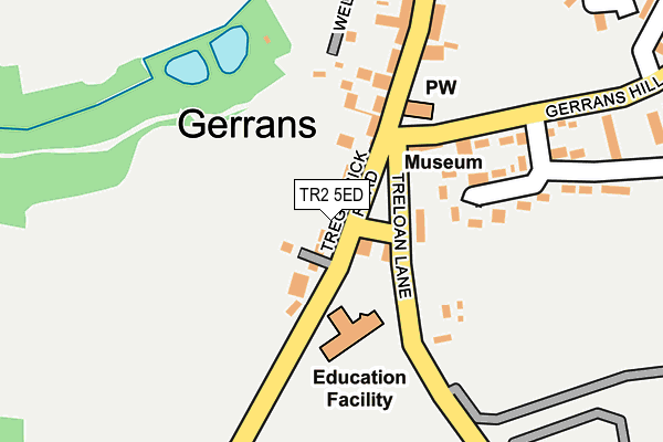 TR2 5ED map - OS OpenMap – Local (Ordnance Survey)