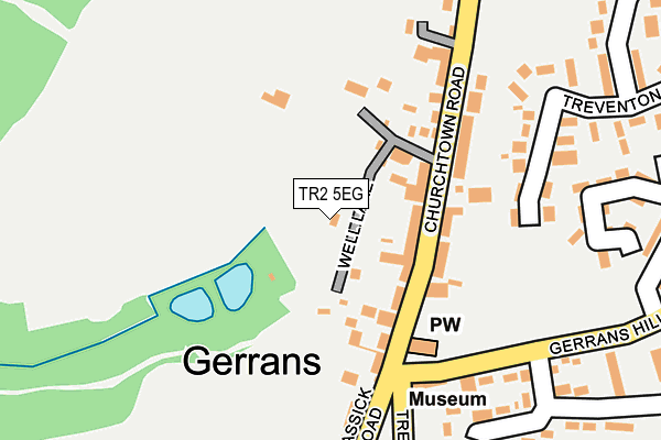 TR2 5EG map - OS OpenMap – Local (Ordnance Survey)