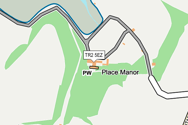 TR2 5EZ map - OS OpenMap – Local (Ordnance Survey)