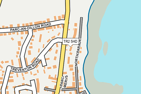 TR2 5HD map - OS OpenMap – Local (Ordnance Survey)