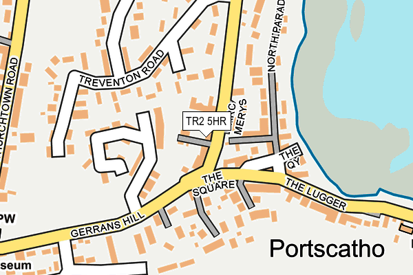 TR2 5HR map - OS OpenMap – Local (Ordnance Survey)
