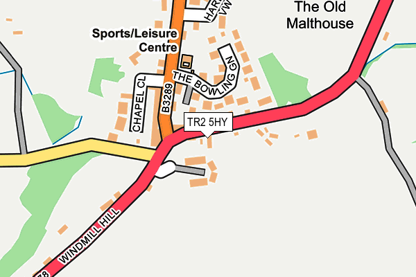 TR2 5HY map - OS OpenMap – Local (Ordnance Survey)