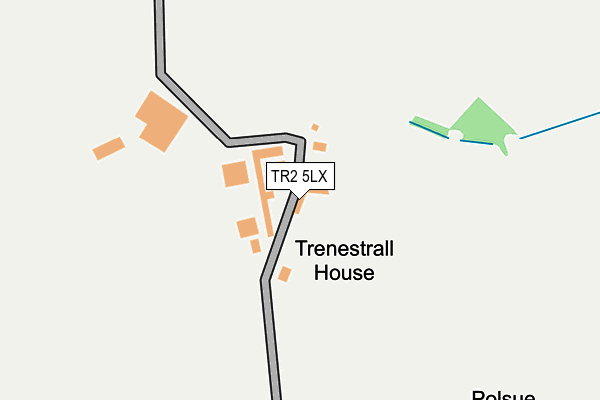 TR2 5LX map - OS OpenMap – Local (Ordnance Survey)