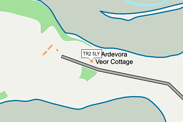 TR2 5LY map - OS OpenMap – Local (Ordnance Survey)
