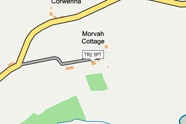 TR2 5PT map - OS OpenMap – Local (Ordnance Survey)