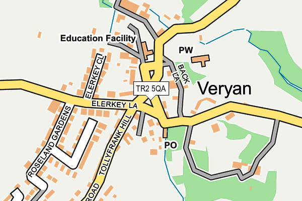 TR2 5QA map - OS OpenMap – Local (Ordnance Survey)