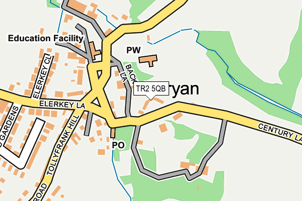 TR2 5QB map - OS OpenMap – Local (Ordnance Survey)