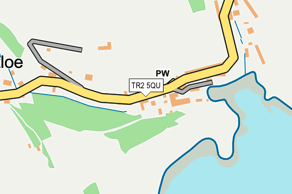 TR2 5QU map - OS OpenMap – Local (Ordnance Survey)