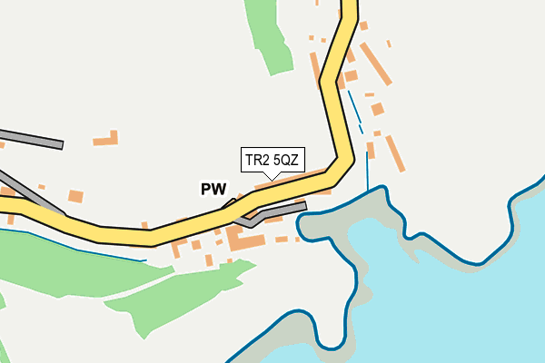 TR2 5QZ map - OS OpenMap – Local (Ordnance Survey)