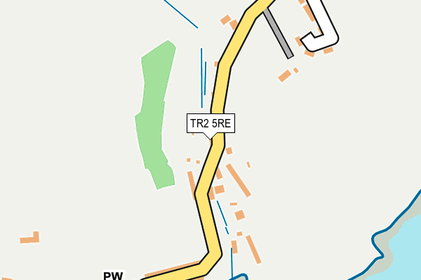 TR2 5RE map - OS OpenMap – Local (Ordnance Survey)