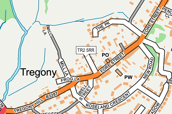 TR2 5RR map - OS OpenMap – Local (Ordnance Survey)